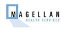 Magellan health services logo with a stylized letter 'm' in a blue square next to the company name in blue lettering.