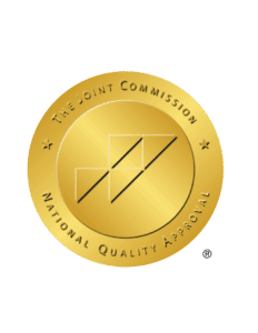 Gold seal emblem for the joint commission national quality approval.